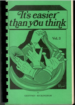 Item #s00036186 It's Easier than you Think Vol. 3 (Vol. 3 Only). Geoffrey Buckingham