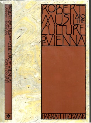 Item #s00036250 Robert Musil and the Culture of Vienna. Hannah Hickman
