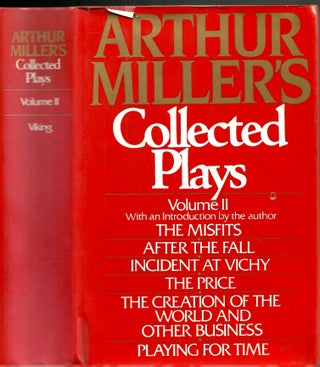 Item #s00036278 Collected Plays Vol. II (The Misfits, After the Fall, Incident at Vichy, The...