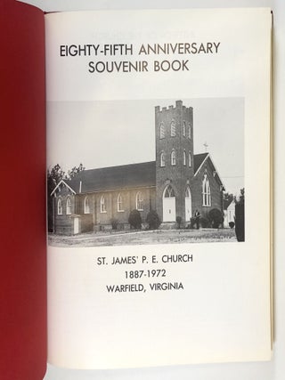 Eighty-fifth Anniversary Souvenir Book: St. James' P.E. Church 1887-1972, Warfield, Virginia