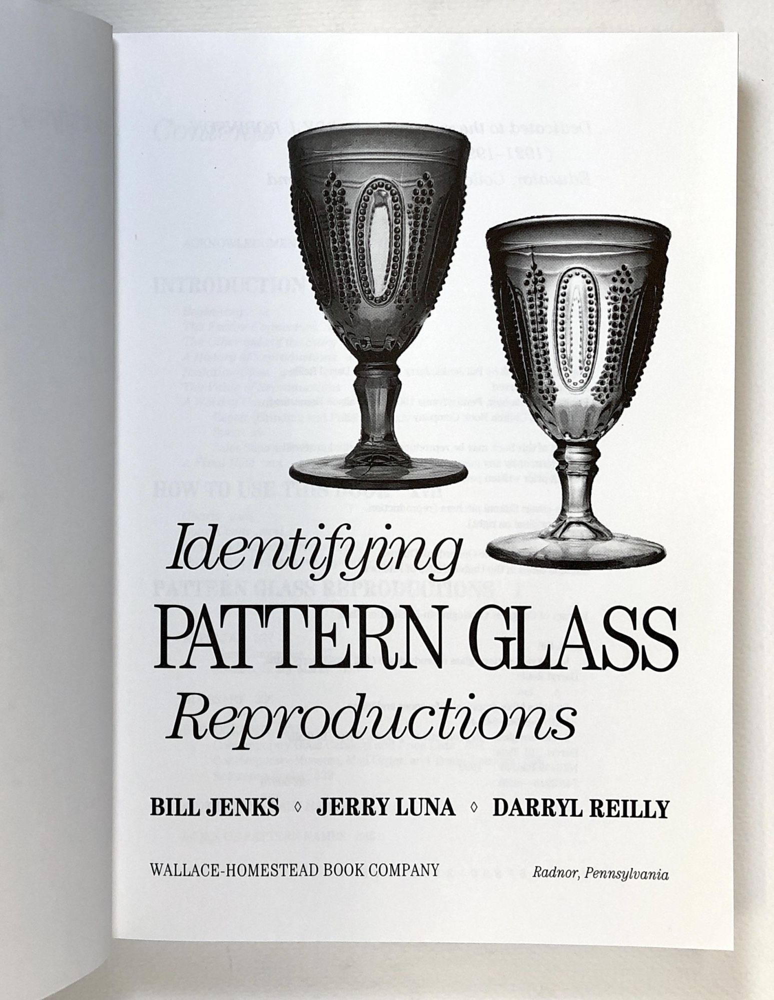 Reproduction Glass Identifying Pattern Glass Reproductions | Bill Jenks, Darryl Reilly ...
