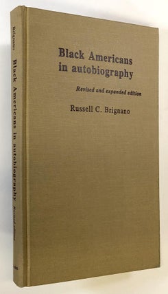 Item #s00036934 Black Americans in Autobiography: An Annotated Bibliography of Autobiographies...