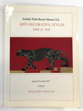 Item #s00037014 Arts Decoratifs Styles 1900 et 1925, Sporting d'Hiver, Monte Carlo, 8 octobre...