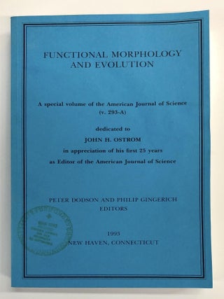 Item #s00037714 Functional Morphology and Evolution: A special volume of the American Journal of...