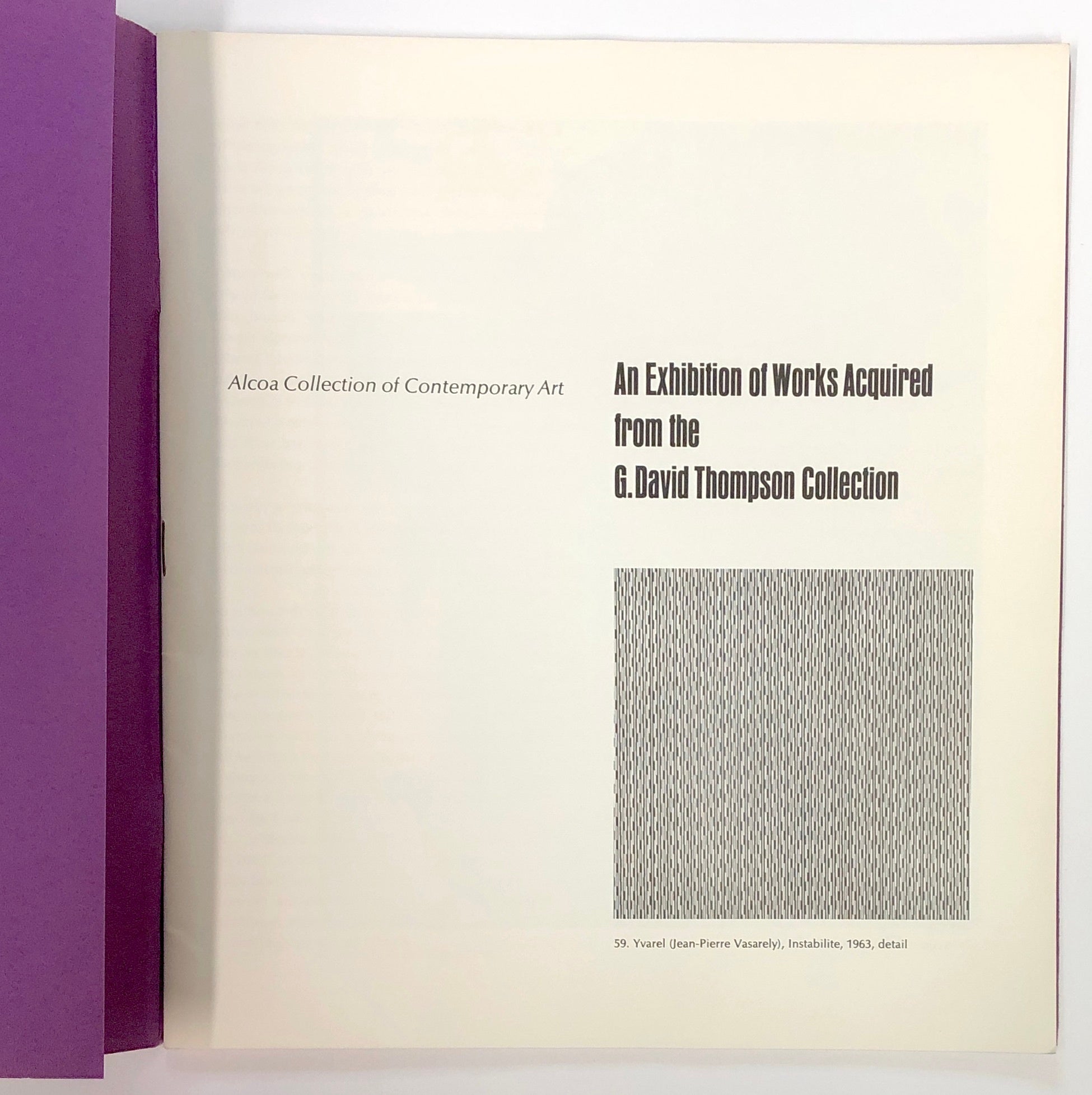 Thompson Frank Collection An Exhibition of Works Acquired from the G. David Thompson Collection ...