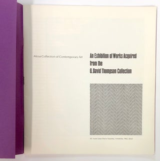 An Exhibition of Works Acquired from the G. David Thompson Collection