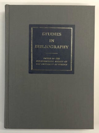 Item #s00038529 Studies in Bibliography: Volume Forty-Two [Papers of the Bibliographical Society...