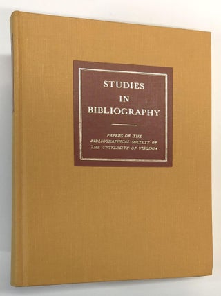 Item #s00038530 Studies in Bibliography: Volume Forty-Three [Papers of the Bibliographical...