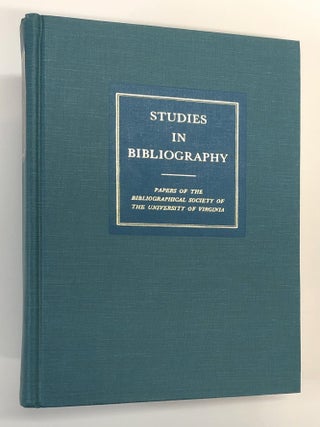 Item #s00038532 Studies in Bibliography: Volume Forty-Five [Papers of the Bibliographical Society...