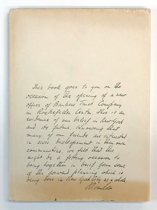 Item #s00038571 New York and the Future. Bankers Trust Company