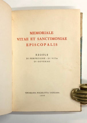 Memoriale Vitae et Sanctimoniae Episcopalis -- Regole di Perfezione, di Vita, di Governo