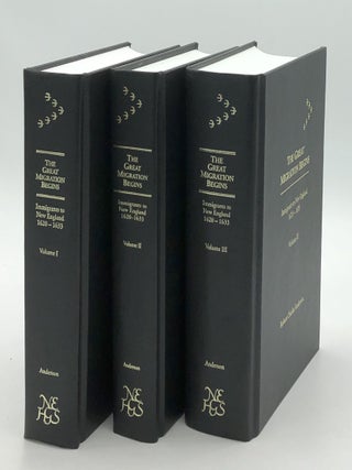 Item #s00039279 The Great Migration Begins: Immigrants to New England, 1620-1633 -- Volumes I,...