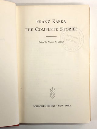 Franz Kafka: The Complete Stories