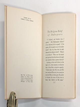 The Religious Belief of Shakespeare [1906]