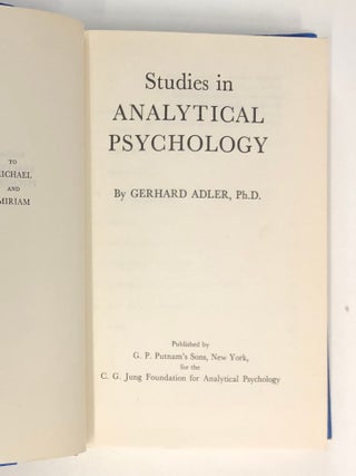 Studies in Analytical Psychology