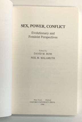 Sex, Power, Conflict: Evolutionary and Feminist Perspectives