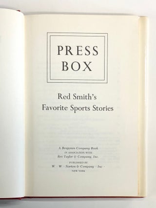 Press Box: Red Smith's Favorite Sports Stories