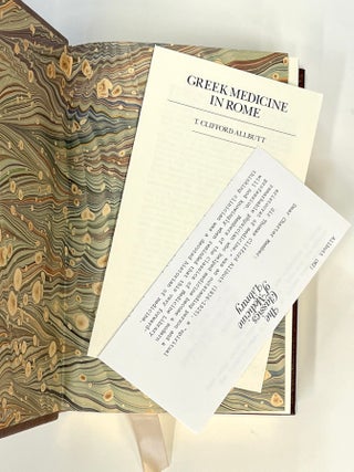 Greek Medicine in Rome [Classics of Medicine facsimile edition, full leather gilt]