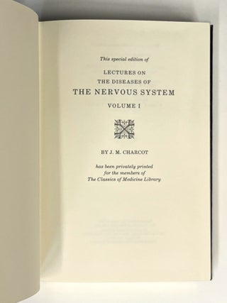 Lectures on the Diseases of the Nervous System -- Volumes I, II, III [Classics of Medicine facsimile edition, full leather gilt]