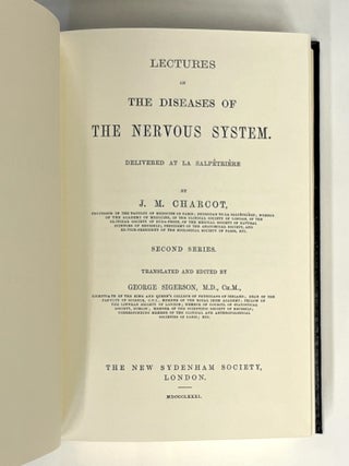 Lectures on the Diseases of the Nervous System -- Volumes I, II, III [Classics of Medicine facsimile edition, full leather gilt]