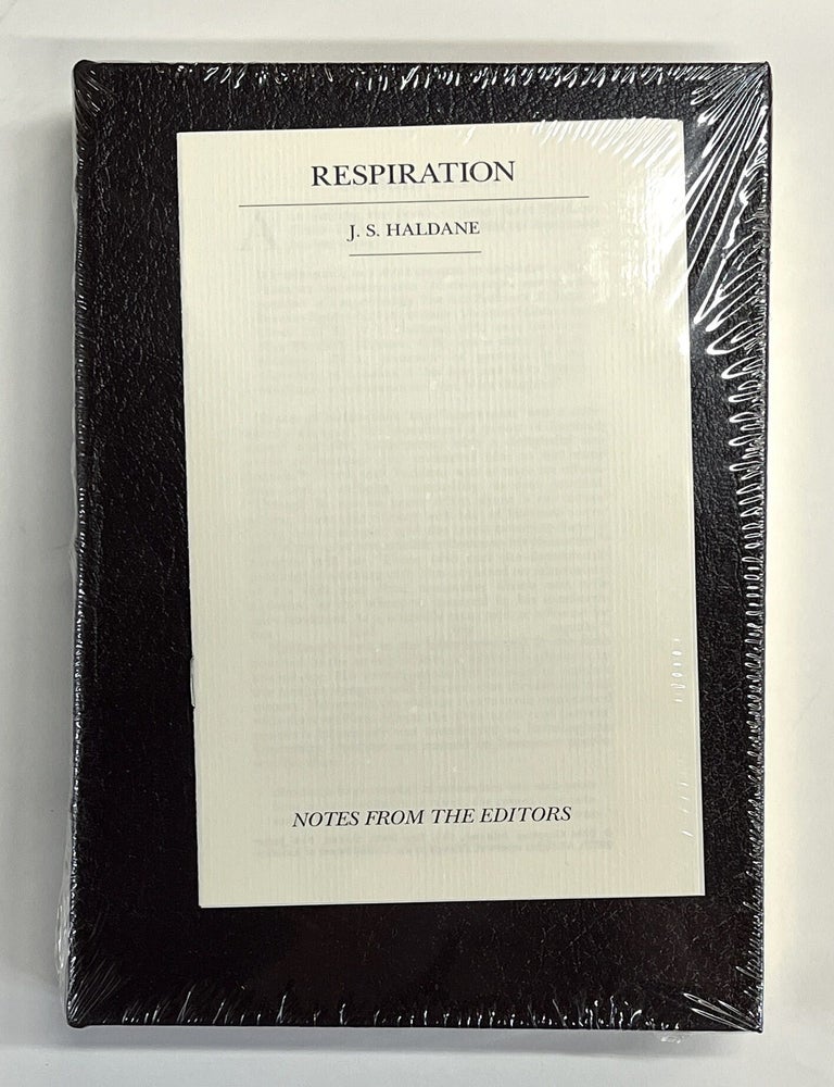 Item #s00040441 Respiration [Classics of Medicine facsimile edition, full leather gilt NEW]. John S. Haldane.