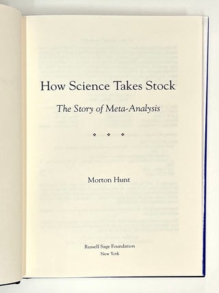 How Science Takes Stock: The Story of Meta-Analysis