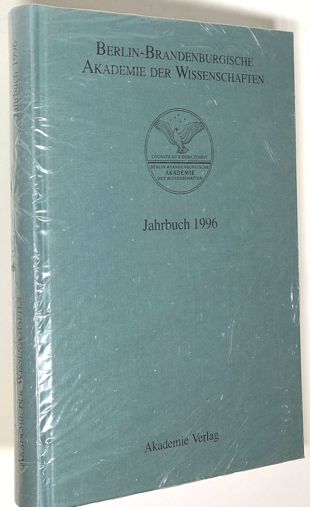 Item #s0004189 Berlin-Brandenburgische Akademie Der Wissenschaften, Jahrbuch 1996