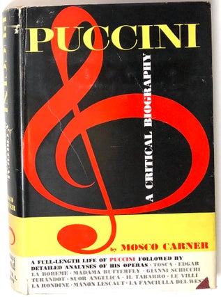 Item #s0005219 Puccini; A Critical Biography. Mosco Carner