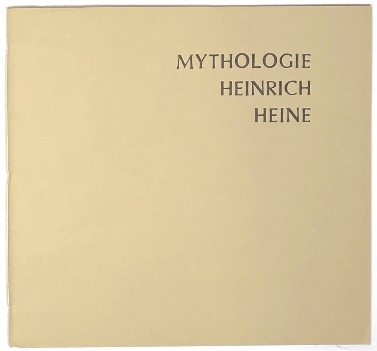 Item #s0005268 Mythologie. Heinrich Heine.