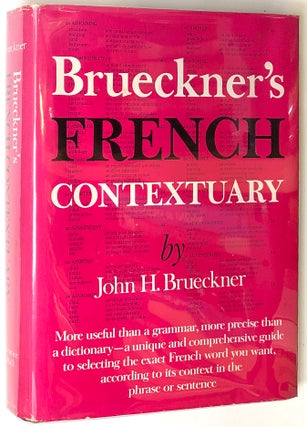 Item #s0005774 Brueckner's French Contextuary. John H. Brueckner
