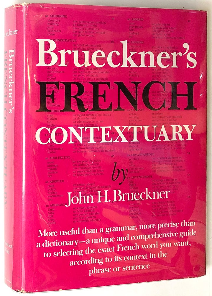 Item #s0005774 Brueckner's French Contextuary. John H. Brueckner.