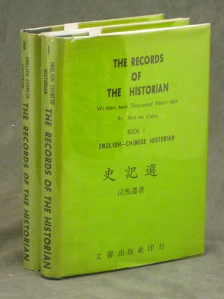 Item #s0006379 The Records of the Historian, Written two Thousand Years ago; 2 Vols. (Books I and...