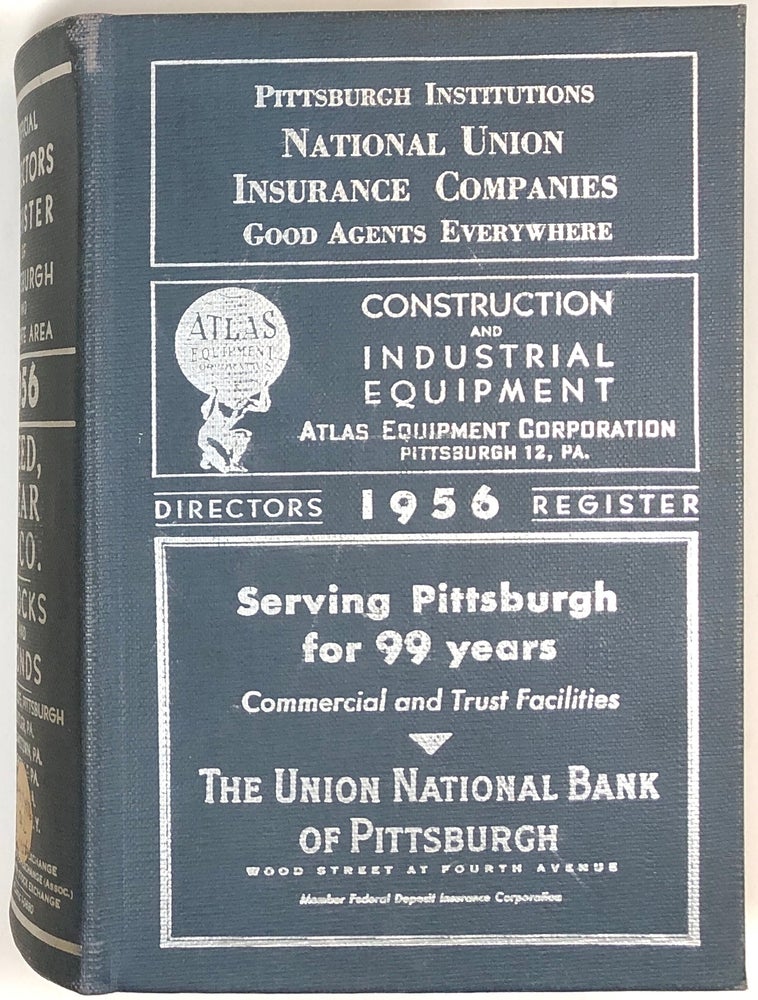 Item #s0007420 Official Directors Register of Pittsburgh and Tri-State Area, 1956 Edition. Directory Publishing Company.