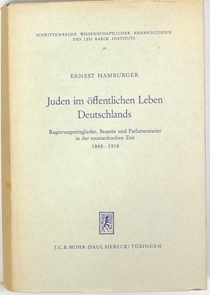 Item #s0007936 Juden im offentlichen Leben Deutschlands; Regierungsmitglieder, Beamte und...