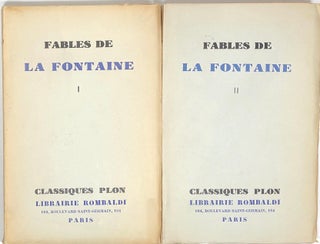 Item #s0008105 Fables de La Fontaine; 2 Vols.--Tome I and Tome II. Jean de La Fontaine