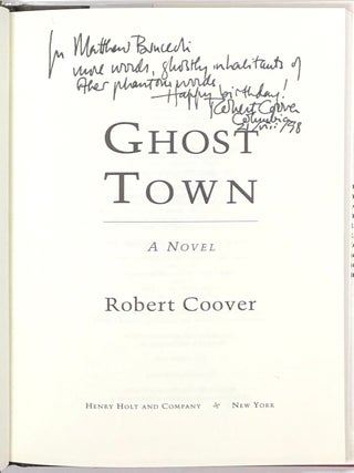 Ghost Town, a Novel