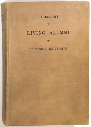 Item #s0008182 Directory of Living Alumni of Princeton University. V. Lansing Collins, Princeton...