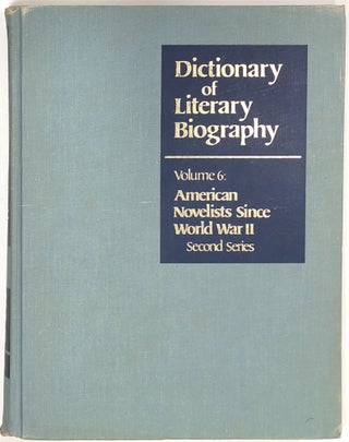 Item #s0008209 American Novelists Since World War II, Second Series; Dictionary of Literary...