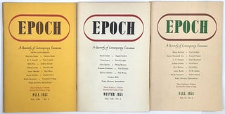 Item #s0008692 Epoch, A Quarterly of Contemporary Literature; Collection of 3 early issues; Fall...