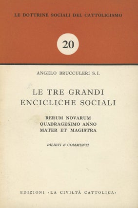 Item #s0009055 Le Tre Grandi Encicliche Sociali; Rerum Novarum, Quadragesimo Anno, Mater et...
