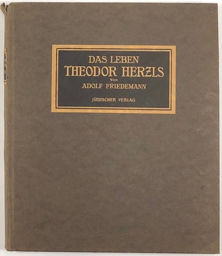 Item #s0009194 Das Leben Theodor Herzls. Adolf Friedemann