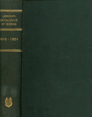 Item #z010070 The London Catalogue of Books Published in Great Britain. With Their Sizes, Prices,...