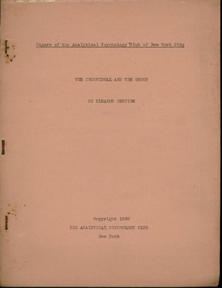 Item #z010799 The Individual and the Group (Papers of the Analytical Psychology Club of New York...