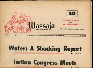 Item #z010960 Wassaja, 'Let My People Know', The Indian's Signal For Self-Determination, A...