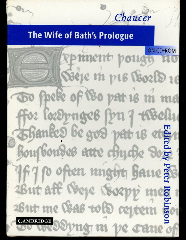 Item #z011095 The Wife of Bath's Prologue on CD-ROM (The Canterbury Tales on CD-ROM) (This Volume ONLY). Chaucer. Geoffery, Peter Robinson.