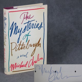 Item #z011536 The Mysteries of Pittsburgh, INSCRIBED by Michael Chabon to Jay's Bookstall...