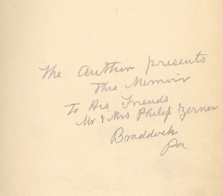 Item #z011820 Memoir and Personal Recollection of J.B. Corey, Inscribed by Corey. James B. Corey.