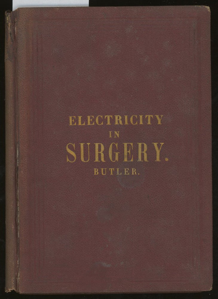 Item #z012339 Electricity in Surgery. John Butler, Olgierd Lindan.