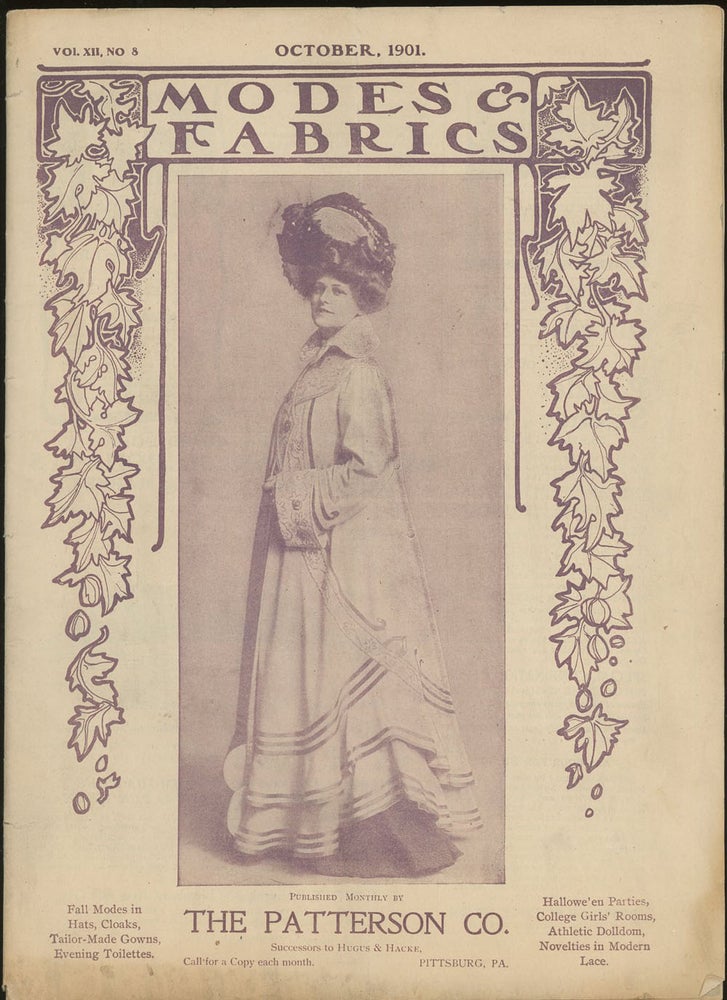 Item #z012376 Modes and Fabrics, Volume XII, No. 8, October, 1901. Patterson Co.