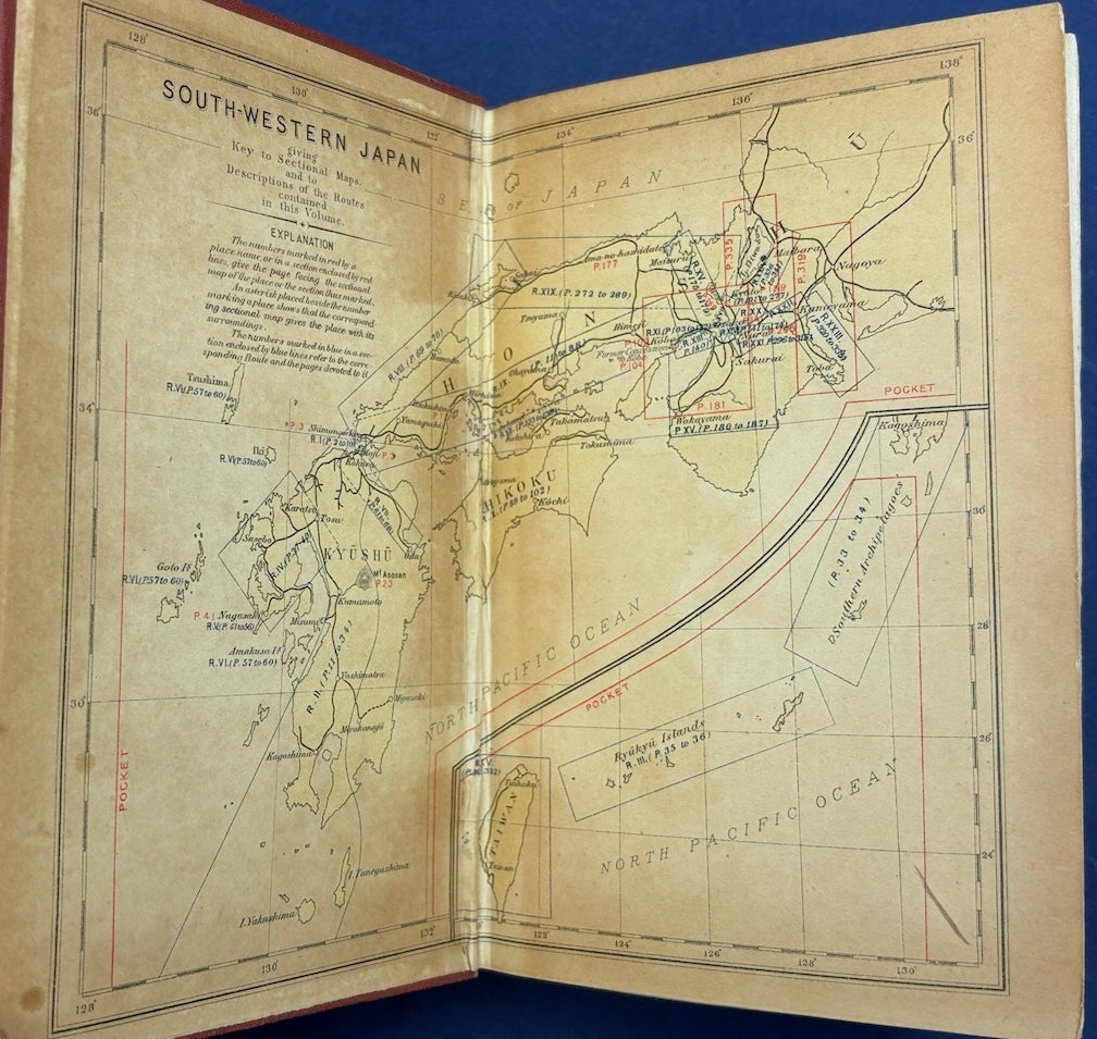 1914 Official Guide to South-Western Japan, many maps! An Official